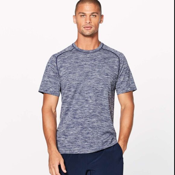 Lululemon Navy Blue Metal Vent Tech Surge Short Sleeve Large - Picture 1 of 10